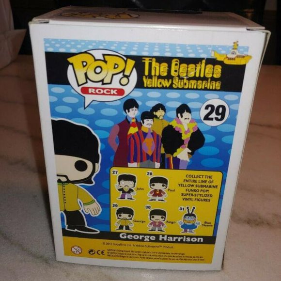The Beatles George Harrison #29 Funko pop! Vinyl Figure With Protector - Picture 3 of 5